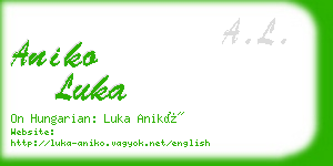 aniko luka business card